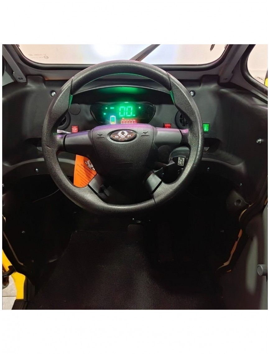 K5 Long E-Car 6 Akülü Elektrikli Motosiklet - Sarı/siyah